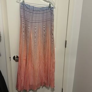 NWOT anthropologie Geisha Designs multicolored maxi skirt SIZE 8
